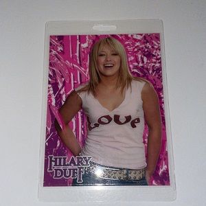 Hilary Duff 2005 Most Wanted Tour Concert Lanyard Pass